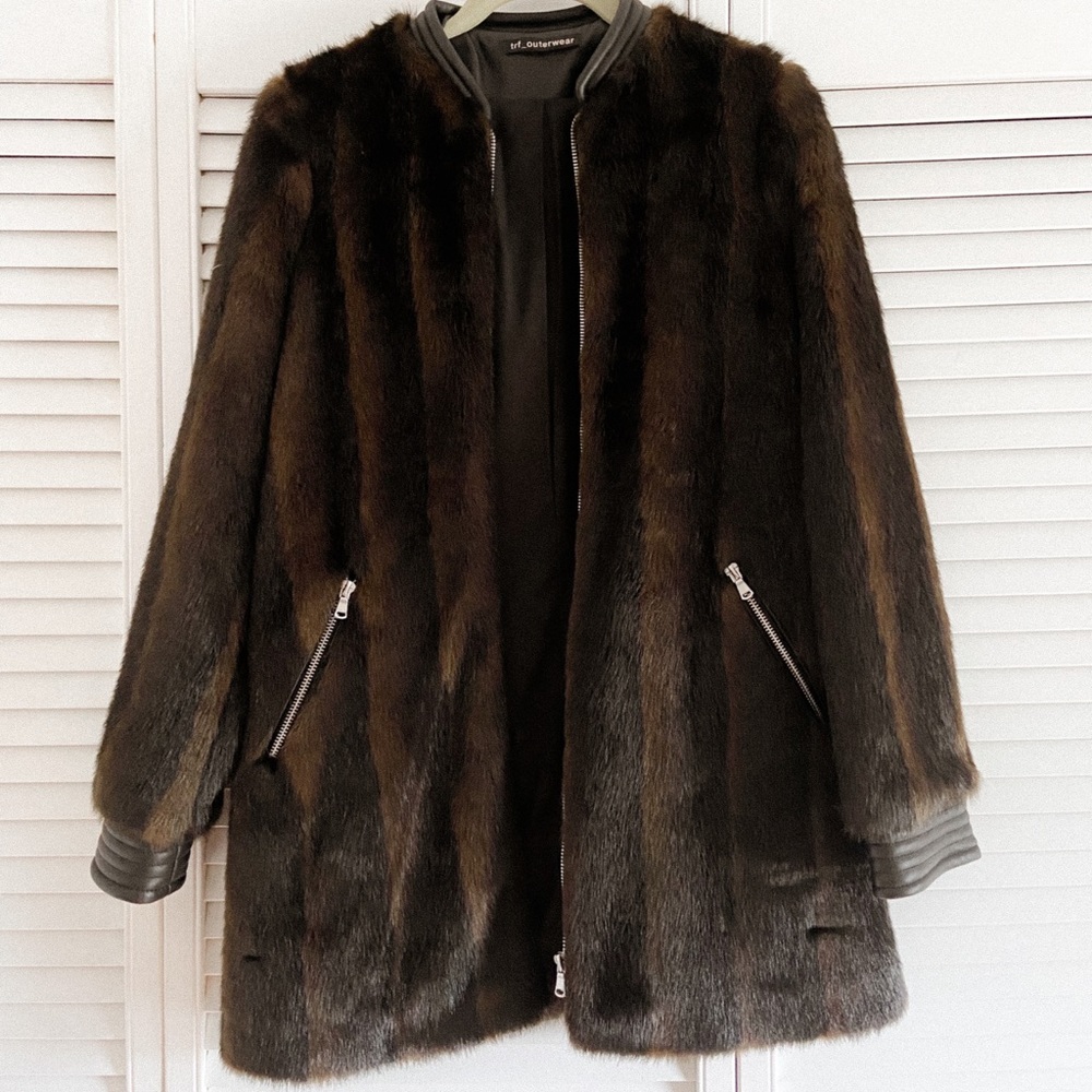 Zara XS fur coat